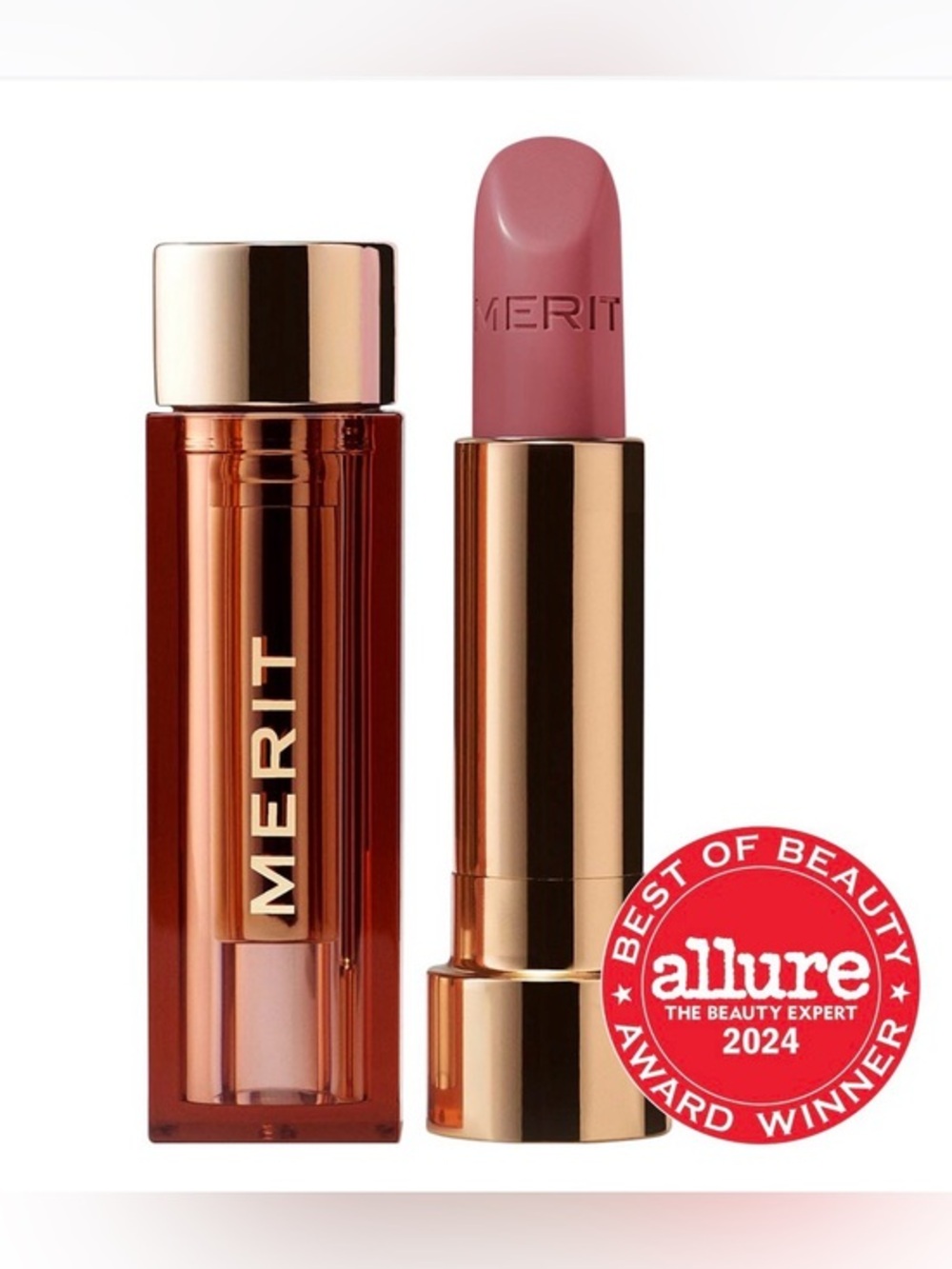 Merit Lipstick — Dusty Rose Satin Lipstick